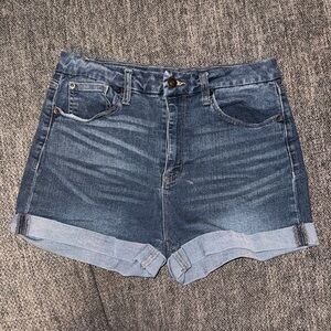 No Boundaries Dark Blue Jean Shorts